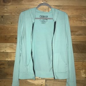 Lightweight Mint Zip-Up Jacket